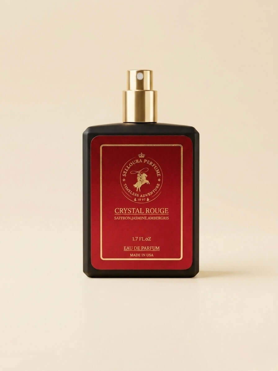 Crystal Rouge Inspired by 540 fragrance bottle on a neutral background displaying its elegant design.