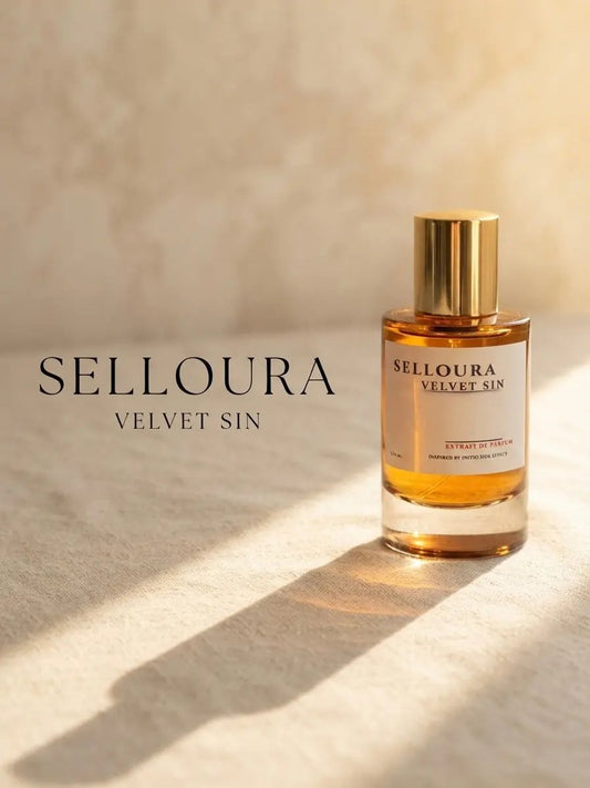 Selloura Velvet Sin Extrait de Parfum – Rum, Tobacco & Sandalwood Fragrance, Inspired by Side Effect - Selloura.store #