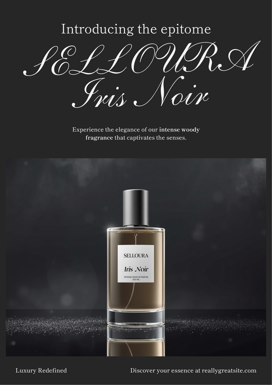 Selloura Iris Noir – Intense Woody Eau de Parfum - Selloura.store #